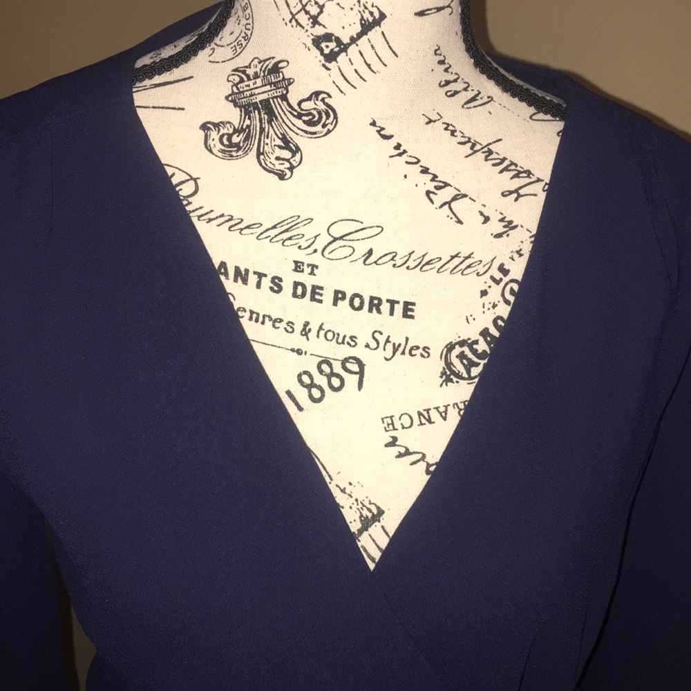 J. Crew  Navy Dress - Picture 3 of 6